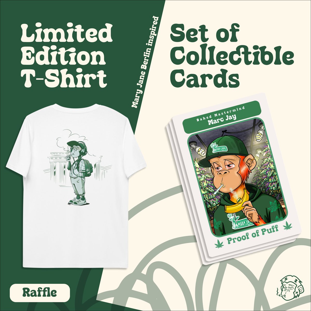 StonedApeCrew's tweet image. We're thrilled to be the official web 3 partner at Mary Jane Berlin!

To celebrate, we've created limited edition swag and this week, we're running an exclusive series of raffles on Monet.