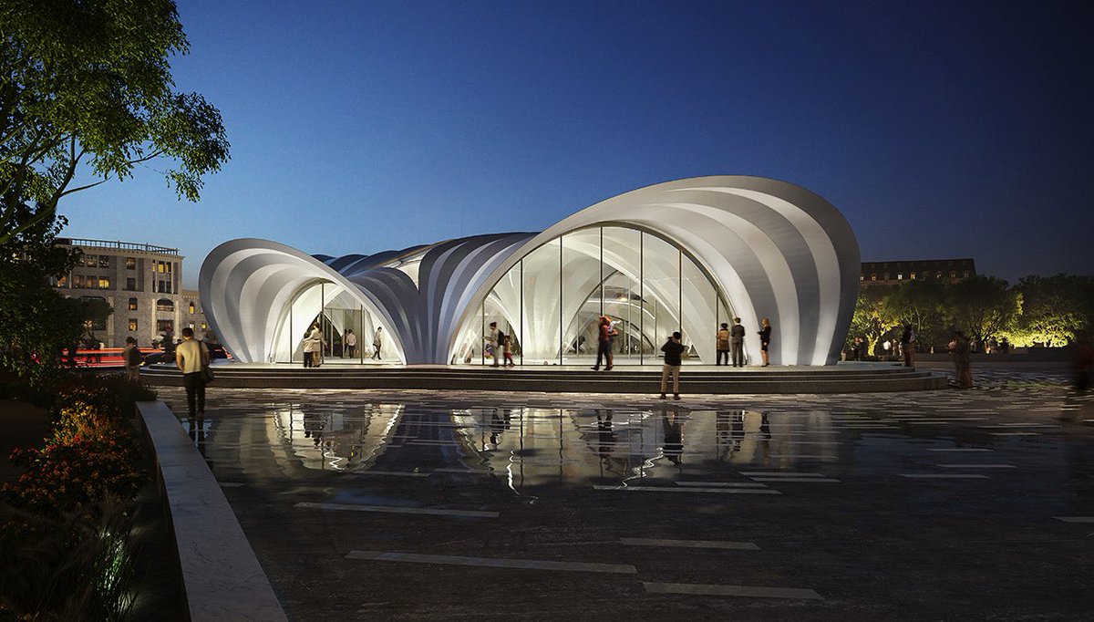 Manuela Gatto, ZHA Director attending the #UkraineRecoveryConference #URC2023 in London this week: zaha-hadid.com/2023/06/22/man…
.
Images: Dnipro Metro Stations by ZHA