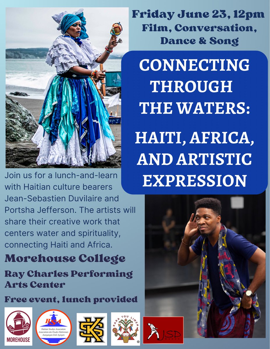 dashachapman's tweet photo. Haitian dance and culture weekend in Atlanta, June 23-25! #HaitianDance #HaitianDrumming #Ayiti  @HaitianStudies @Morehouse https://t.co/oAkP2VOfga