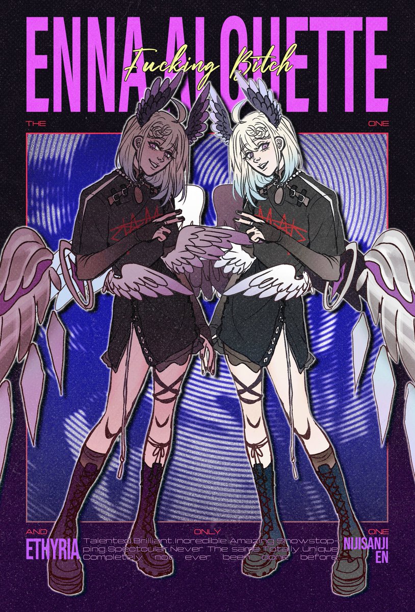 anitating0815's tweet photo. The one and only one Enna Alouette🕊️ 

try to make it like a poster 
I drew it a few months ago but forgot to post it🤡

#EnnaAlouette #Palouette https://t.co/aHDENt4WL0