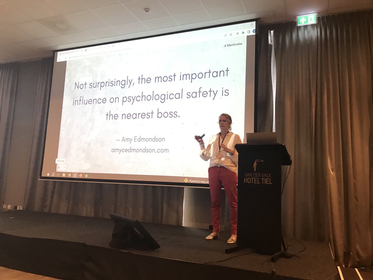 Psychological safety is so important at work. Joriene Beks #DNM23 providing tips @DNM23