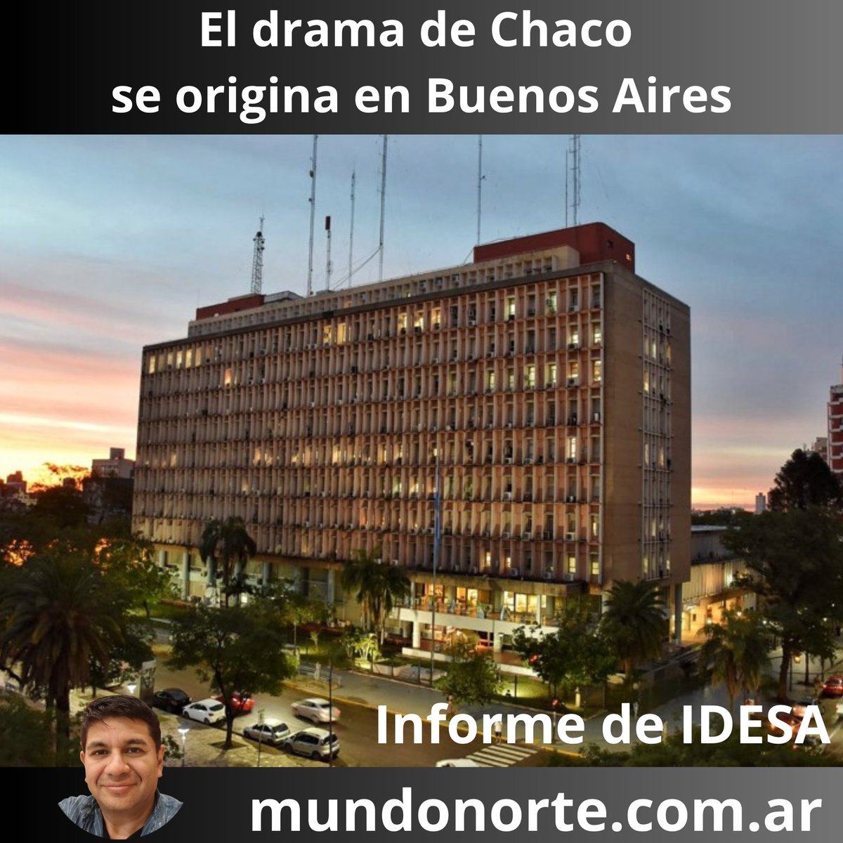 MundoNorteTW's tweet photo. El drama de Chaco se origina en Buenos Aires
https://t.co/JUWGLbxlgj
#nota #opinión #chaco #buenosaires #informe #idesa #mundonorte https://t.co/XeqjlJZIn9
