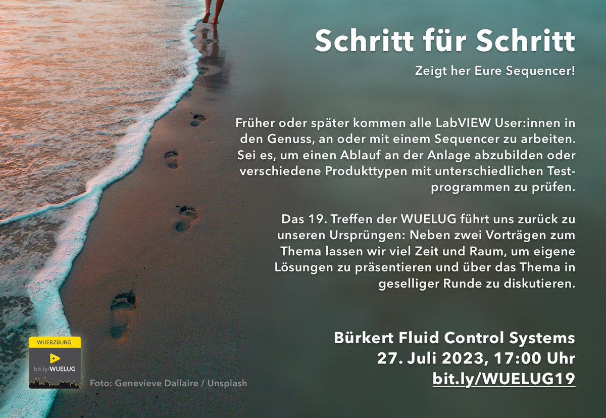 hampel_software's tweet image. The next #WUELUG is just 5 weeks away! This time hosted by our #labviewfriends at @buerkertfluid in Ingelfingen. Join us on July 27th, to discuss all there is to know about successfully using sequencers with #LabVIEW and #DQMH! Sign up here: bit.ly/WUELUG19