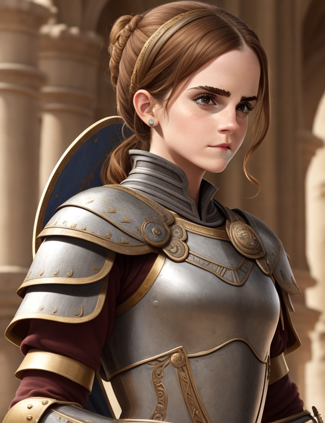 EmmaWatsonTime's tweet photo. Emma Watson, Medieval Knight https://t.co/ocAVaqWdee