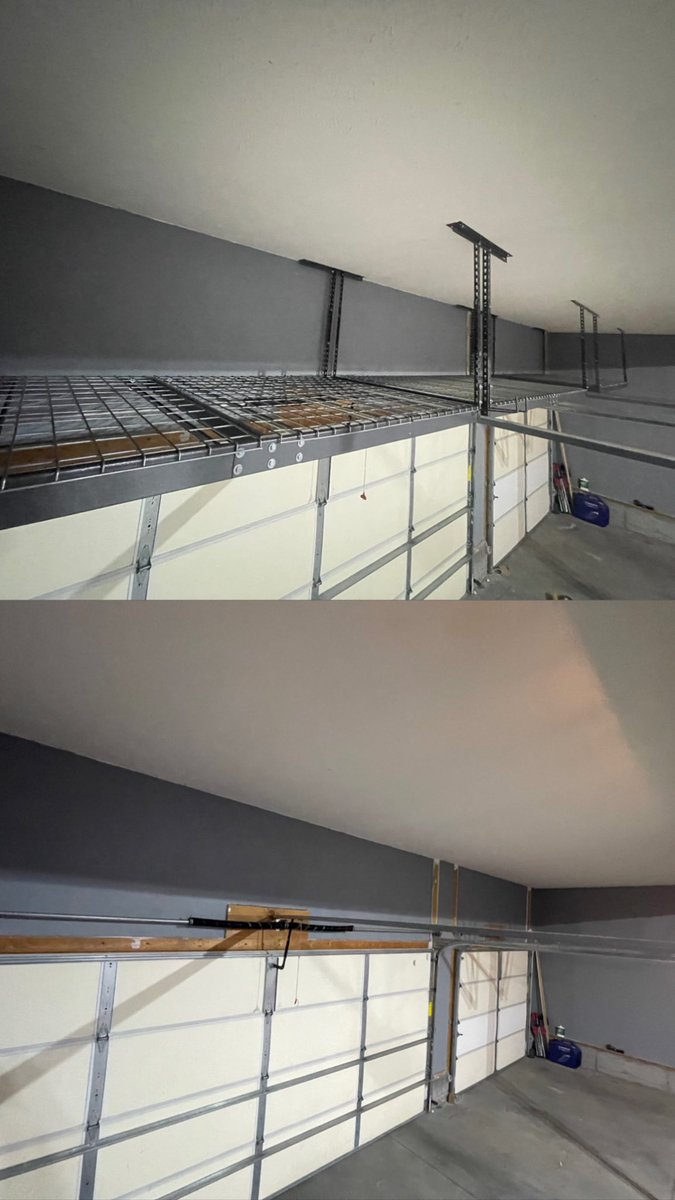 Nebraskagarage's tweet photo. Utilizing wasted space is what we do! White and Grey in stock and ready to be installed. 

Reach out today for a free quote. 

https://t.co/FSFAc9uXg6 https://t.co/QTfCfGzuAl
