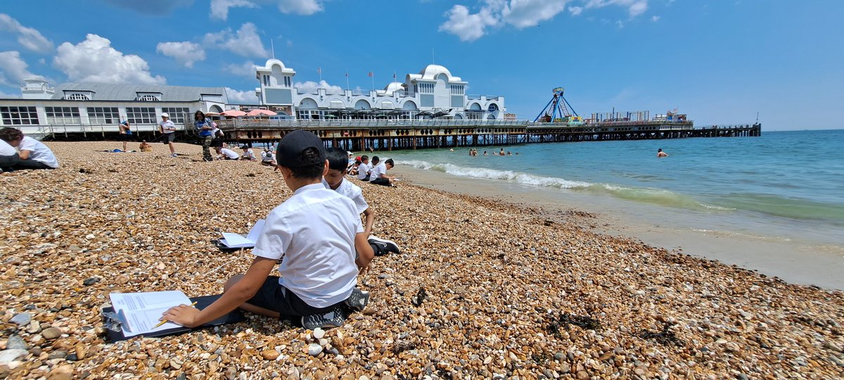 A few more photos of our Geography fieldwork activities. #Southsea2023