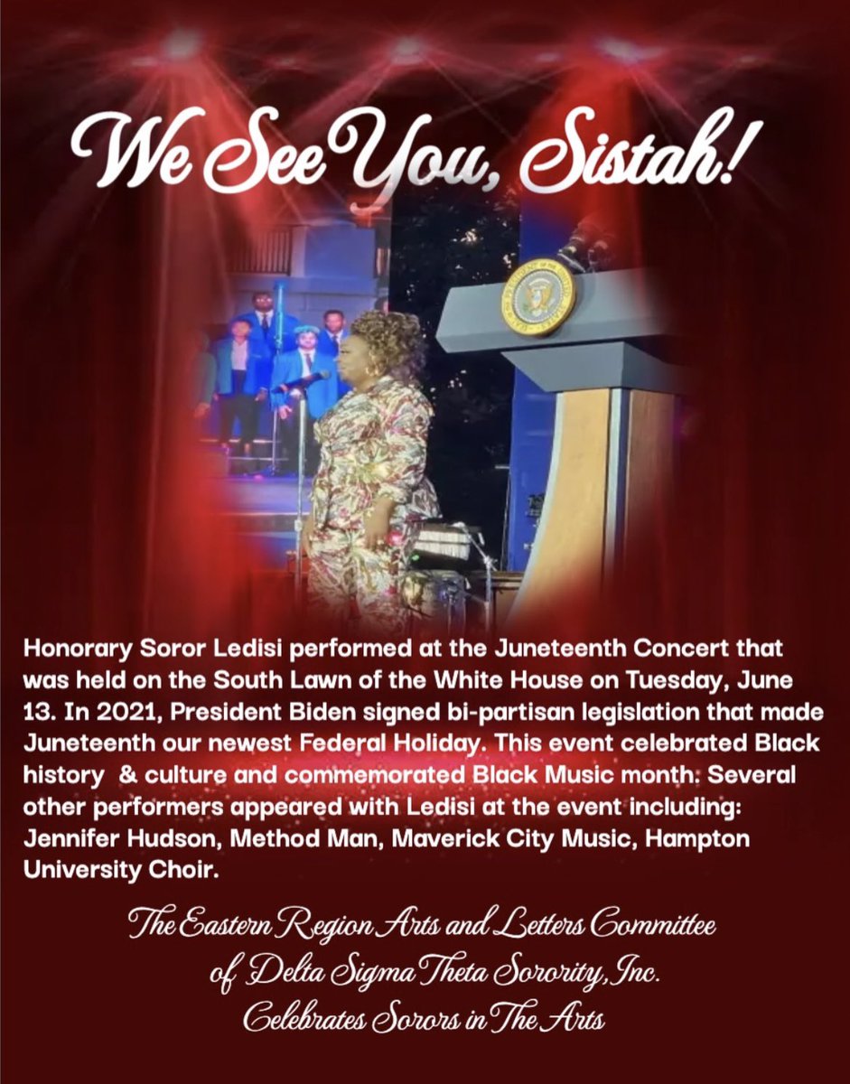 easternregdst's tweet image. #EasternRegionArtsandLetters
#DST1913
#Juneteenth2023
#WeSeeYouSistah