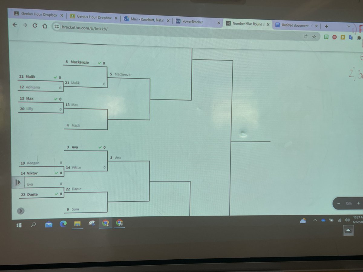 mrschen_hcdsb's tweet image. Number Hive tournament today! This game allows us to use problem solving and multiplication facts to try and get four in a row and block our opponent! @stjburlington #HCDSBmath