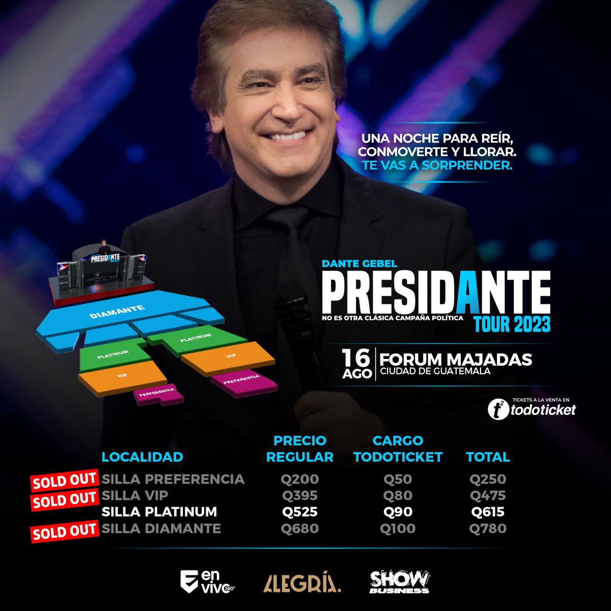 ¡GRACIAS GUATEMALA! Queda muy pocos lugares, no te quedes sin tus boletos. 

presidantetour.com