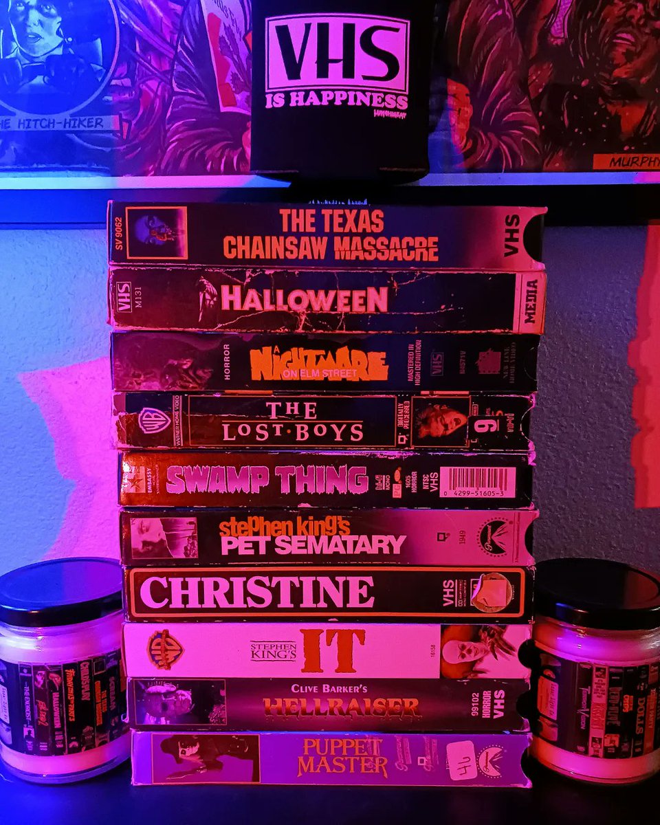 The first ʜᴏʀʀᴏʀ ғɪʟᴍs that started my obsession with horror. 🔪🩸☠️🖤📼📺 

What is your favorite? 

#vhshorror #horrorcollector #vhstapes #vhscollector #tapeheads #bekindrewind #vhslife #vhsaesthetic #welovehorrormovies #vhsforever #vhscommunity #horror