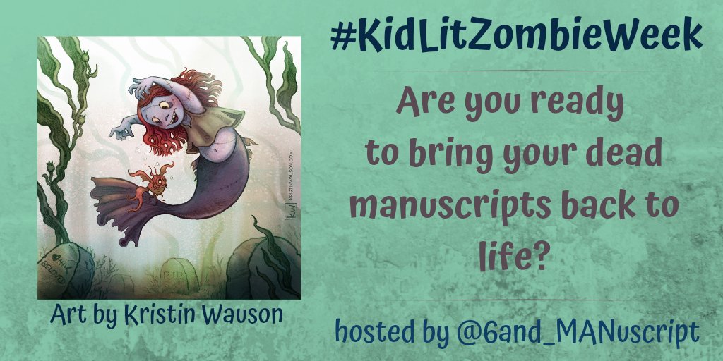 #FollowTrain
Who's ready to #revise and bring your 'dead' manuscripts back to life during #KidlitZombieWeek?!

Tag your friends & share how many 'dead' manuscripts you think you have.

Don't forget the #KidlitZombieWeek hashtag and follow all your new #amrevising friends