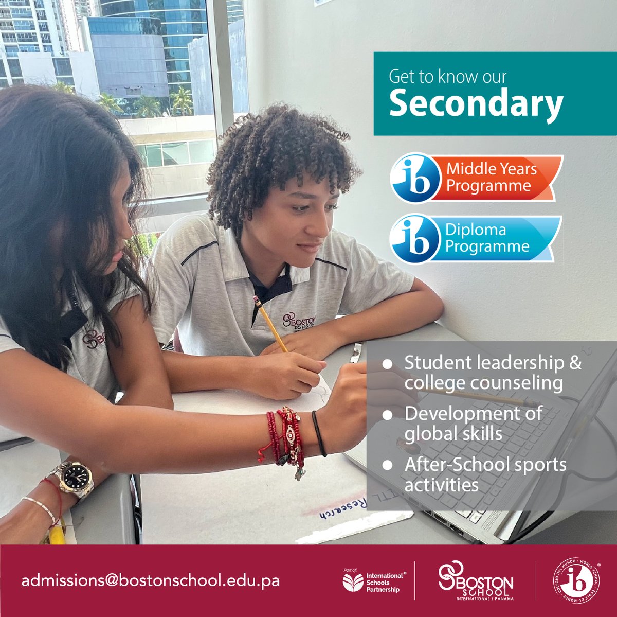 bostonschool_pa's tweet image. We are among the best private international schools in Panama. We offer high-quality education with the mission of achieving excellence in our students.