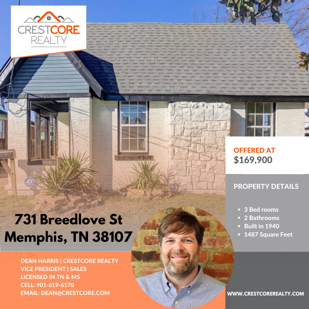 Don't miss this wonderfully updated and renovated property!! 

#realestate #realestateinvestment #Justlisted #entrepreneur #sold #broker #mortgage #homesforsale #ilovememphis #memphistennessee #Memphis