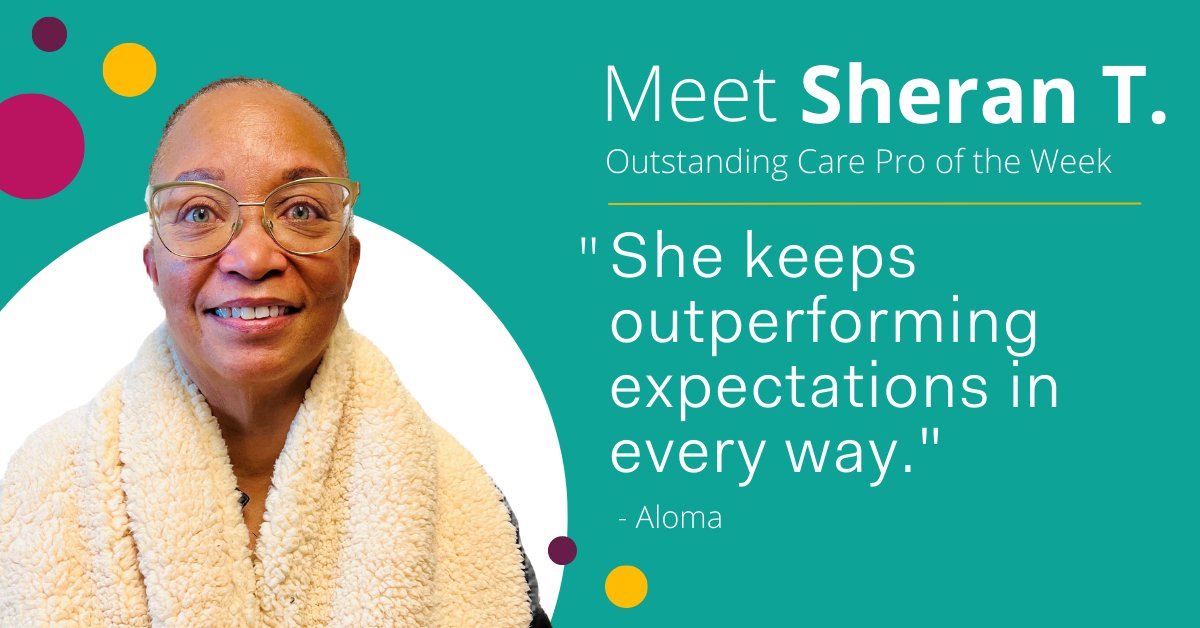 #StandingOvation to Sheran of #HomeInstead in Tacoma, WA, this week’s outstanding Care Pro. ➡️ More on a #caregiving career: HomeInstead.com/home-care-jobs #ThankaCarePro #nowhiring #homecare #seniorcare #ThankYouThursday #olderadults #caregiverjobs #carejobs