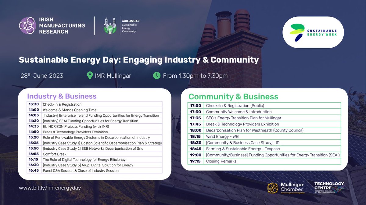 Drop in next week if you are in Mullingar and have any questions on home energy grants. Lots of experts there to answer any questions you have.