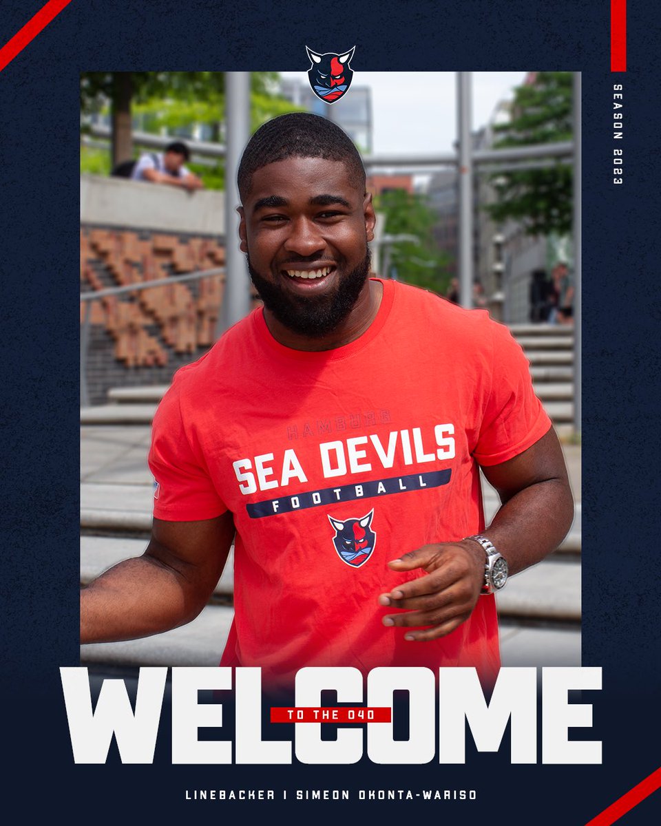 SeaDevilsHH's tweet photo. Athletic, versatile and a perfect fit. Welcome Linebacker Simeon Okonta-Wariso to the 040 ๐
https://t.co/mLnyM2gubE ๐ฒ
#CatchTheWave #HSDSignings23 https://t.co/ab0jQ9QeEi