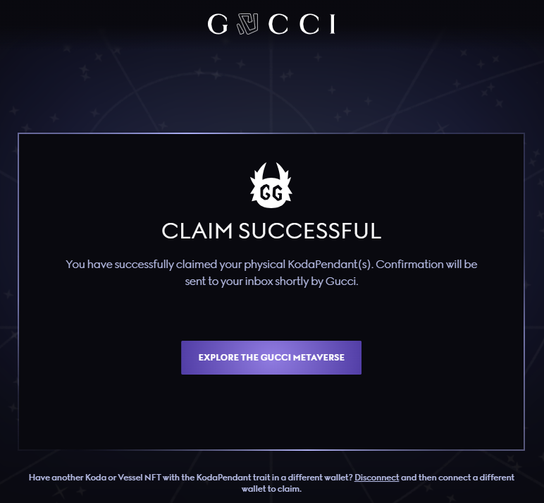 Claim Sucessful
@gucci @OthersideMeta