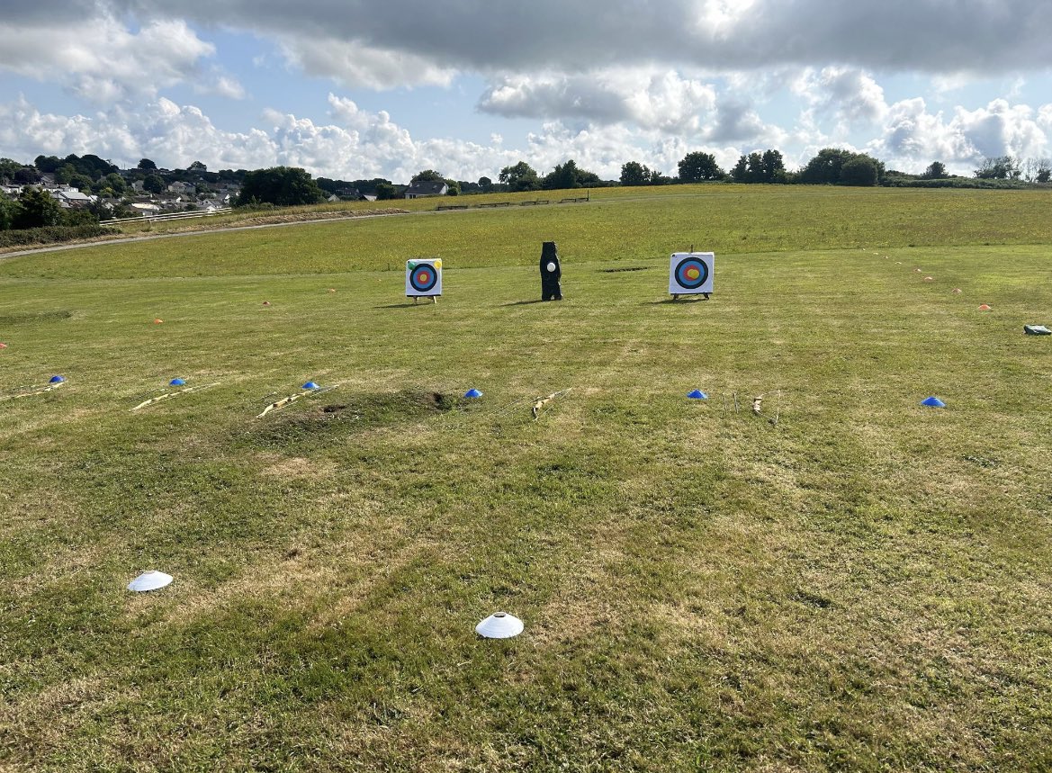 All set for #Archery with the campers of <a href="/biscoveyacademy/">Biscovey Academy</a> today! 

#SchoolSport #HappyCampers