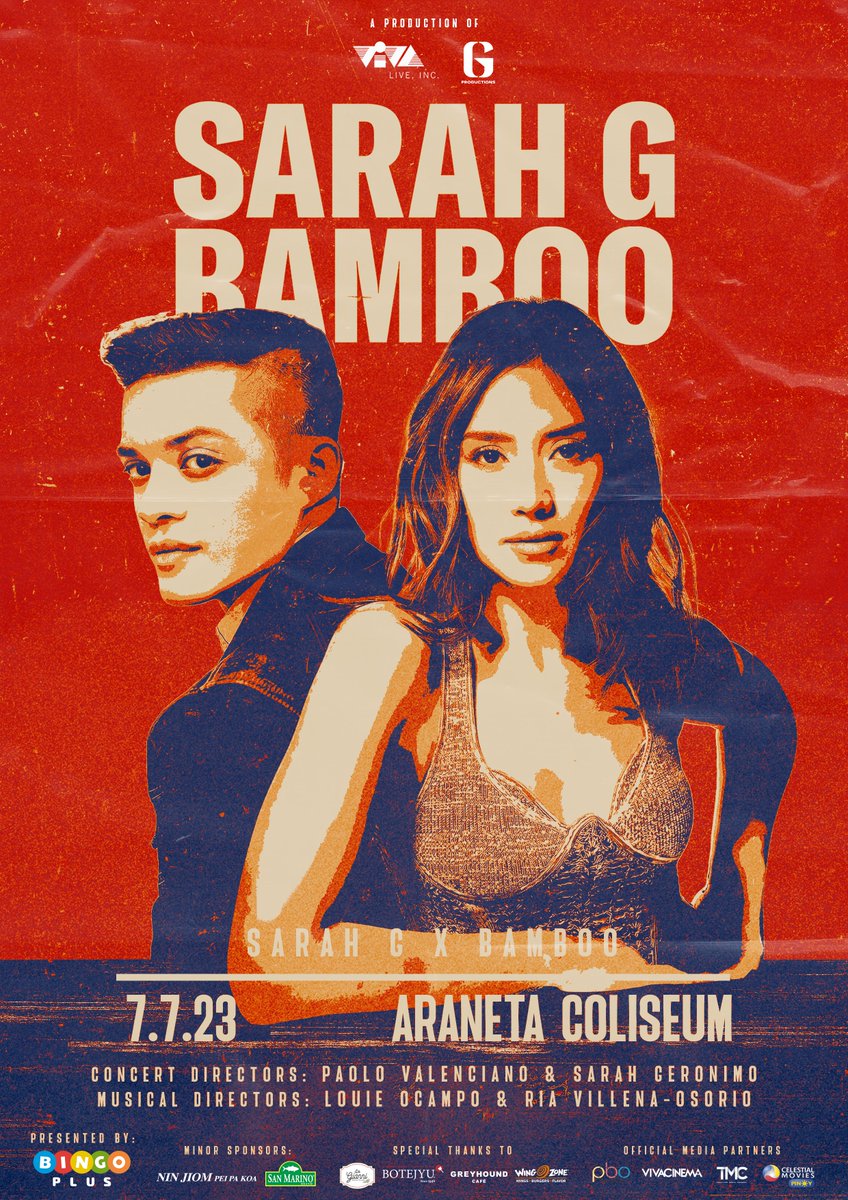 Sarah G X Bamboo Concert will be sponsored by BingoPlus.

 bit.ly/3YiTkPp