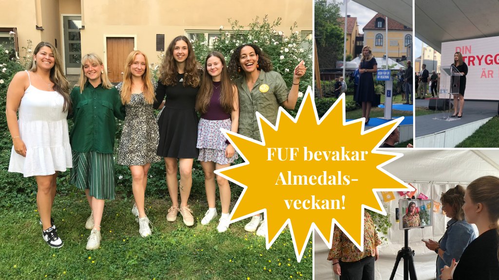 Även i år kommer FUF:s redaktion att bevaka globala frågor under #Almedalsveckan! Vi kommer bland annat rapportera från seminarier på <a href="/sverigeivarlden/">Sverige i Världen</a> via FUF:s Instagram fuf.se. Följ oss där för att ta del av det viktigaste som sägs om global utveckling!