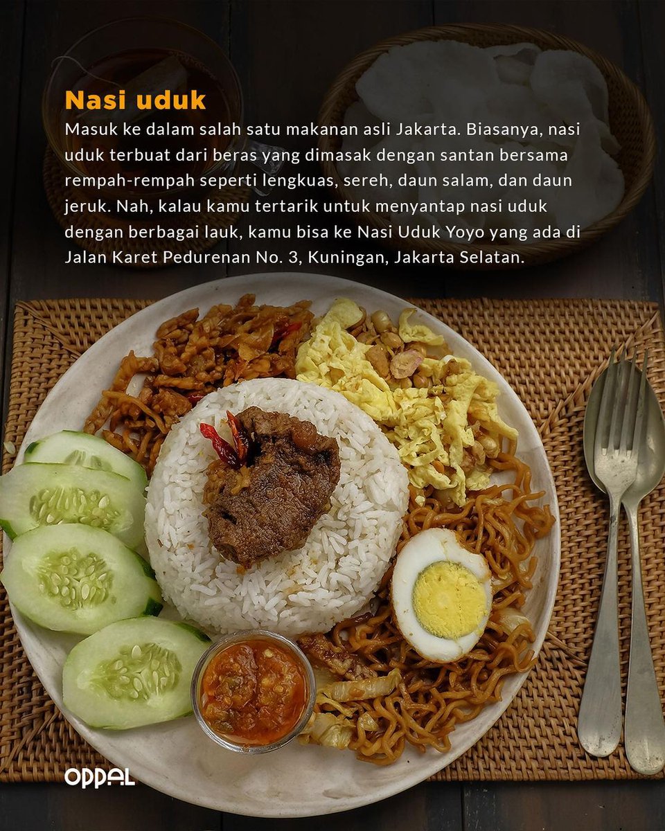 oppal_id's tweet image. Masih dalam rangka HUT DKI Jakarta yang ke-496, Minpal mau kasih informasi tentang beberapa makanan khas Betawi yang udah melegenda dan wajib buat kamu cobain, gengs

#oppal #kulinerbetawi #hutdkijakartake496 #makanankhasbetawi #sukubetawi #positivityeverywhere