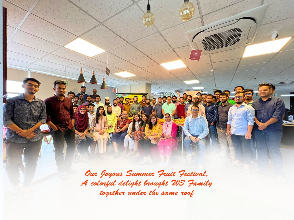 w3engineers's tweet image. 🌞🍉 W3&apos;s Spectacular In-House Summer Fruit Festival! ✨🎉

Yesterday, W3 Engineers hosted an unforgettable Summer Fruit Festival in-house. It was an extraordinary celebration of vibrant flavors and a delightful ambiance. 
#W3Engineers #SummerFruitFestival #InHouseCelebration