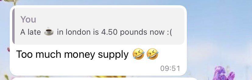 The joys of having friends who are economists. 🤭 #firstworldproblems #EconTwitter