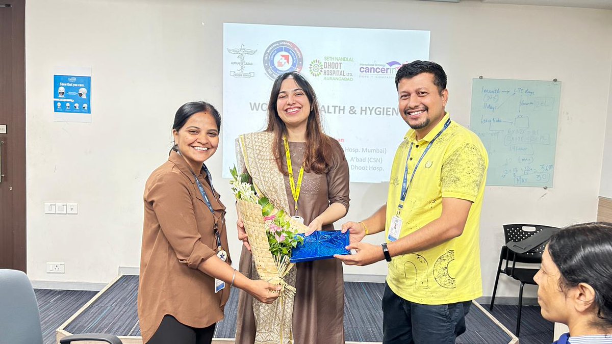 IOCI_India's tweet photo. Dr. Asfiya Khan, a respected Radiation Oncologist, delivered an informative health talk on women's health & hygiene at Gebbs Healthcare Solutions in Chh. Sambhaji Nagar. Attendees gained practical insights & strategies to enhance their well-being.
#IOCI #WomenHealth #Aurangabad https://t.co/2WYtFawdVZ