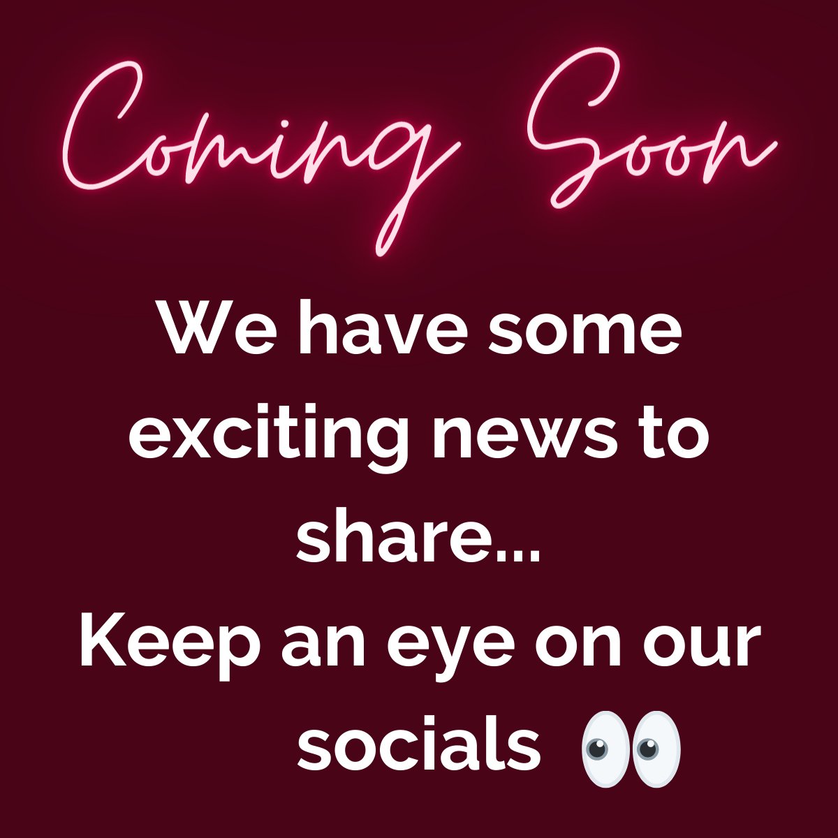 Our lips are sealed...for now 🤫

#comingsoon #bigreveal #companynews