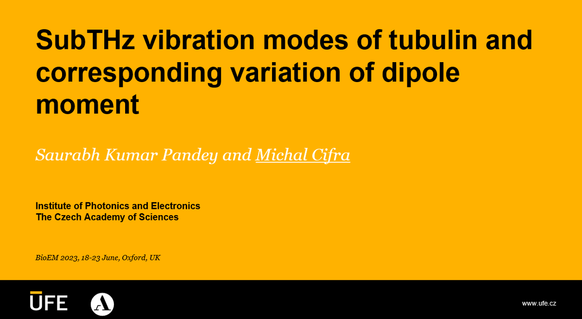 BioED_IPE's tweet photo. Later today, @mcer33 will present our newest results from @saurabhkpandey on #subTHz #vibration modes of #tubulin in #BioEM2023 OS14 session @uniofoxford
#compchem #cytoskeleton #5G @UFE_AVCR @CzechUrsi @IEEEembs @EMBcsIEEE https://t.co/kFjNkaqmQe