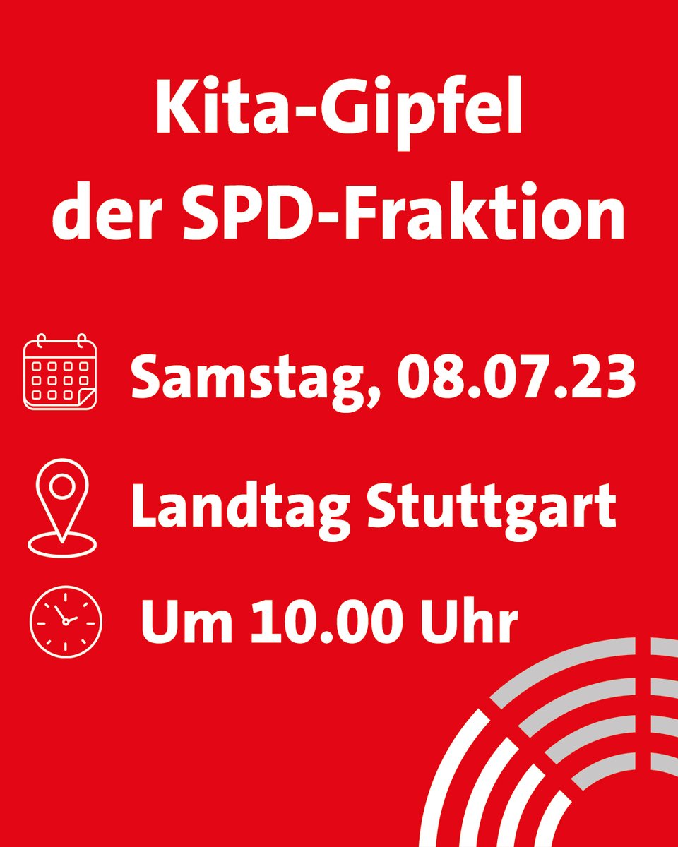 Allein bei uns in #Lörrach fehlen 1.000
#Kitaplätze! Viele #Eltern wissen aktuell nicht, wie sie angesichts der drastischen Lage in den Kitas Beruf und #Familie vereinen können. Die Erzieher*innen können ihrer Aufsichtspflicht teilweise nicht mehr nachkommen. 

<a href="/spdlandtagbw/">SPD Fraktion BW</a>