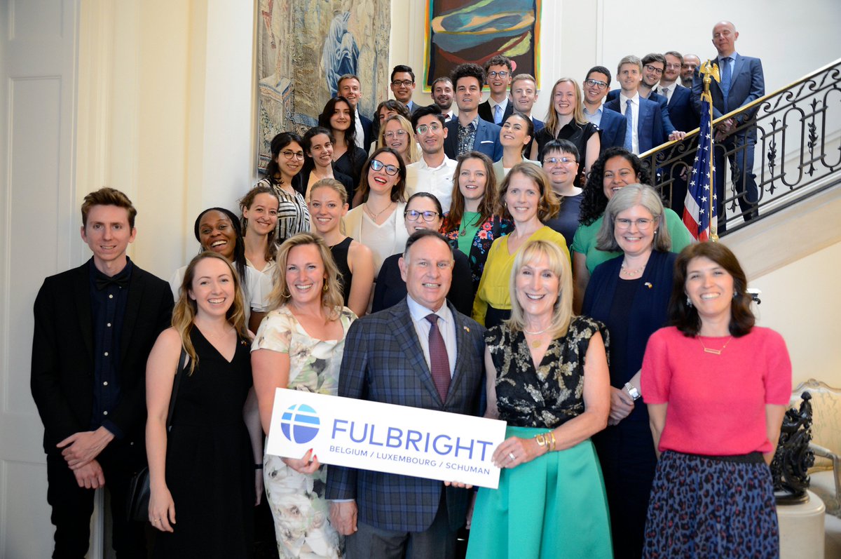 US Embassy Brussels on Twitter "Our Fulbright Program's newly minted