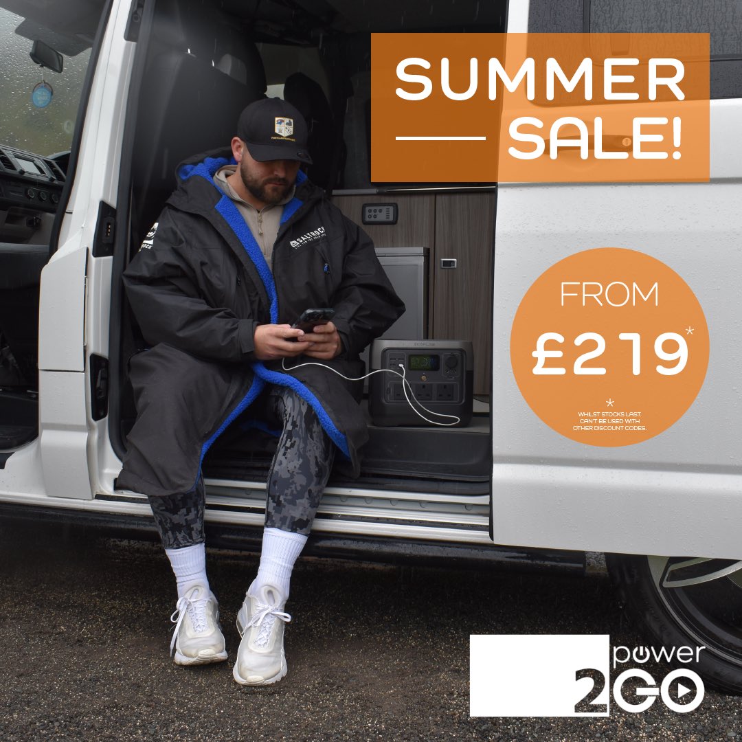 Power_2Go's tweet photo. SUMMER SALE IS A GO! ☀️ 

Our Summer Sale is now live, with savings of up to £500 off selected EcoFlow products. 

Head over to the website today to discover more! 

🖥️ https://t.co/Wo8PmH8W54

#PortablePower
#SummerSale
#Power https://t.co/jyO1mXH28S