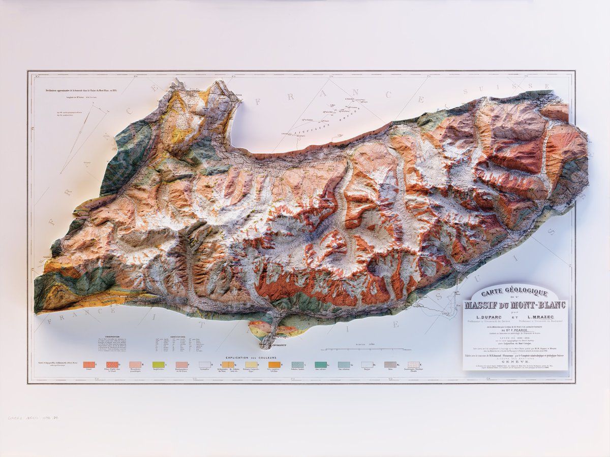 We are mapping Alps! Rosa, Matterhorn, Grossglockner, Dolomites!
Have you seen that we have a geological map of Mont Blanc available? It was published in 1898!

Check it here vizcart.io/products/mtbla…

#geography #maps #cartography #qgis #b3d #gis