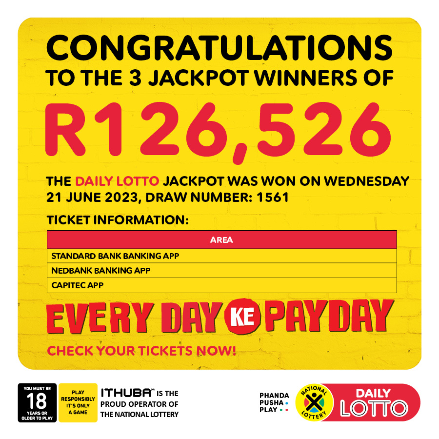 Nedbank on Twitter "RT sa_lottery CONGRATULATIONS to the 3 lucky 
