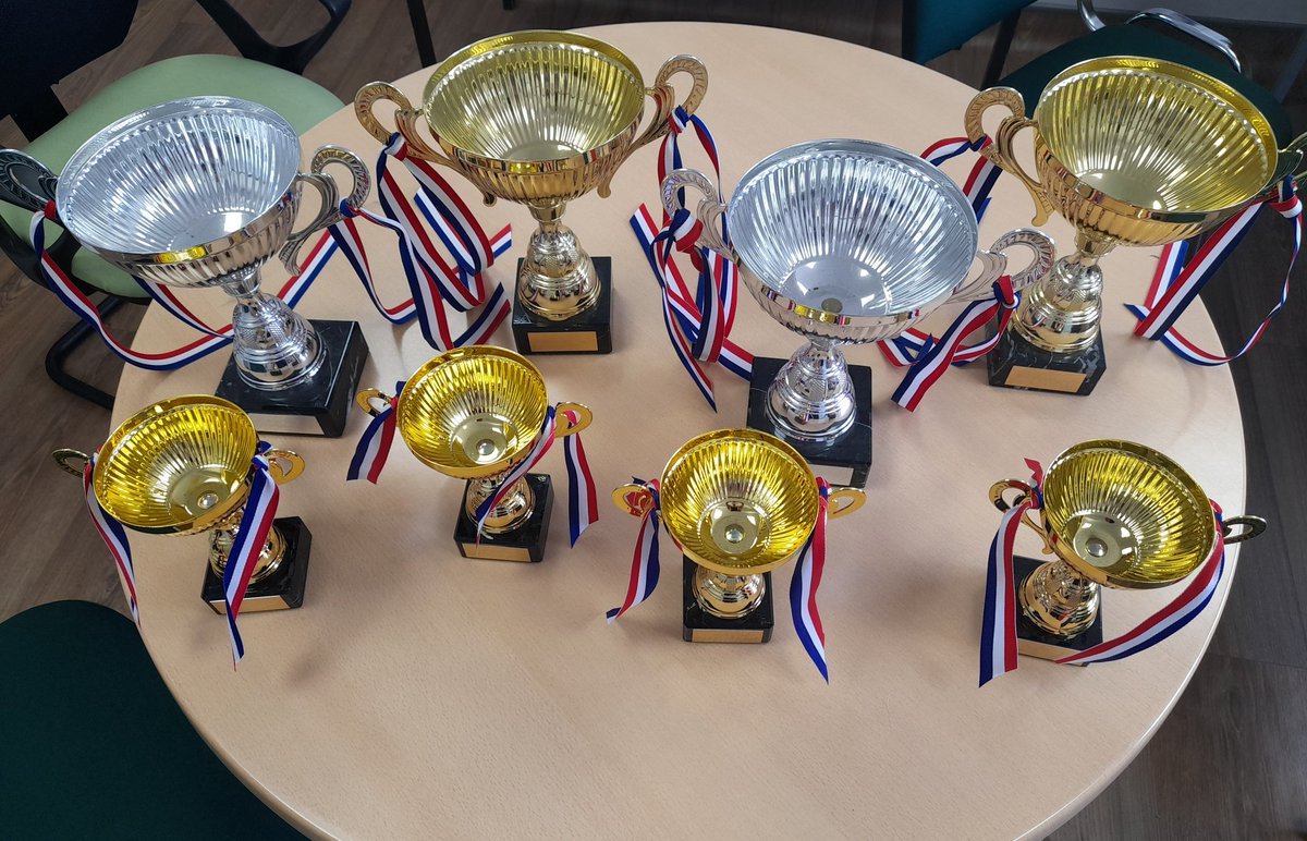 YsgolBrynDerw17's tweet photo. We were excited to take delivery of the trophies for our annual awards ceremony. Every class nominates a pupil for each of 4 awards, then all staff vote for 4 winners who will be awarded on 13th July. #academicprogress #socialprogress #healthylivingprogress #lifeskillsprogress
๐ค https://t.co/ImCL4fXr6D