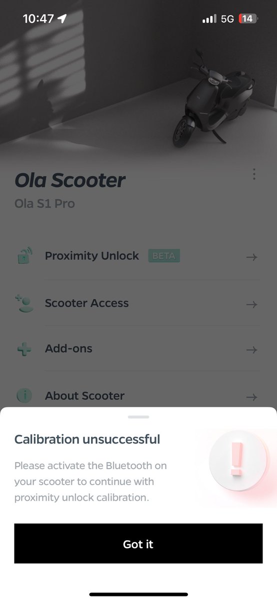 srthk0111's tweet photo. @OlaElectric getting this error 
Bought my scooter 4 days ago and can’t register it up 
Tried and tested every possible thing 
Please look into it https://t.co/5De6aX5tyw
