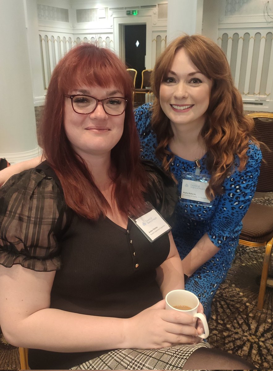 Delighted to see @Kayty_R and @StN_Fletcher at #CoDHConference today. 

Kayty is also speaking on a panel on the current challenges in midwifery and the implications on the healthcare education sector.