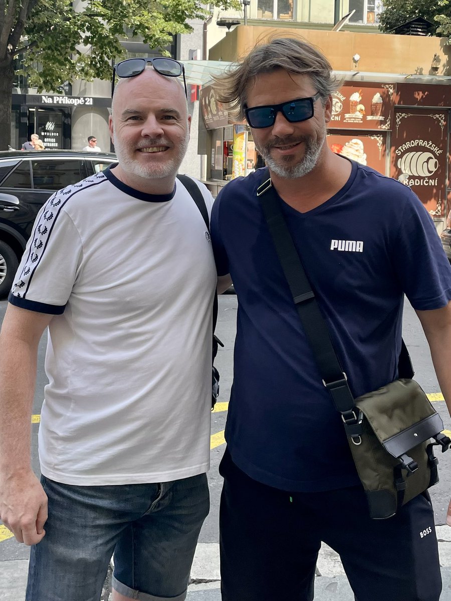 Amazing who you bump into walking around Prague. Hope the gig goes well tonight <a href="/JamiroquaiHQ/">Jamiroquai</a>