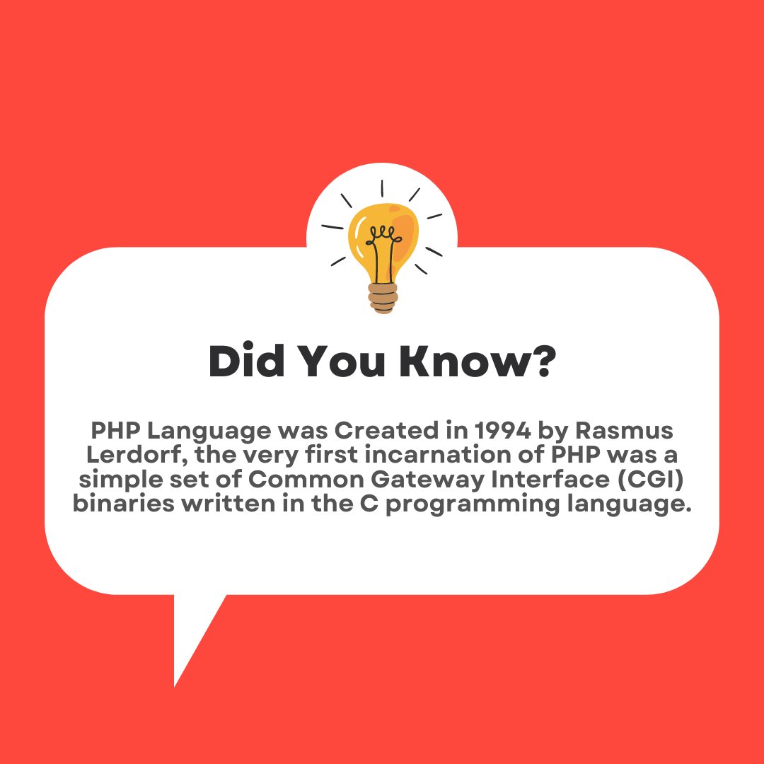 Were you aware of this fact? share more facts you know about PHP in comment  section.

#phpprogramming #cprogramming #webdevelopment #backenddevelopment #webprogramming #webapplications #phpdeveloper #phptips #phpprogrammings #php  #softwaredevelopment #softwaredeveloper