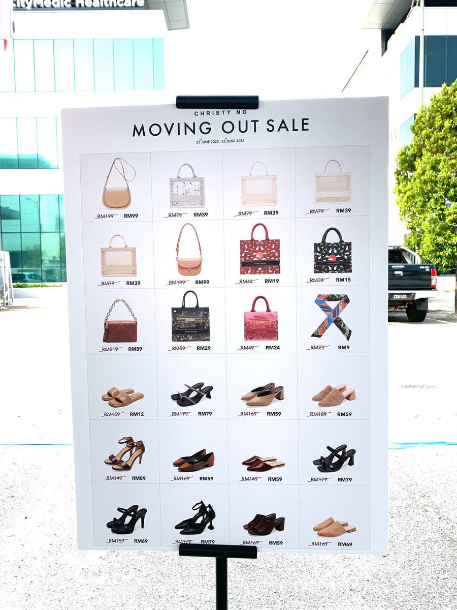 NilamMizati's tweet photo. CHRISTY NG MOVING OUT SALE!

I bukan ps tau! I share je, sebab takut ada PS main harga kaw kaw. So better be careful ya. Happy shopping! 🛍️ https://t.co/2BQVyYBefd