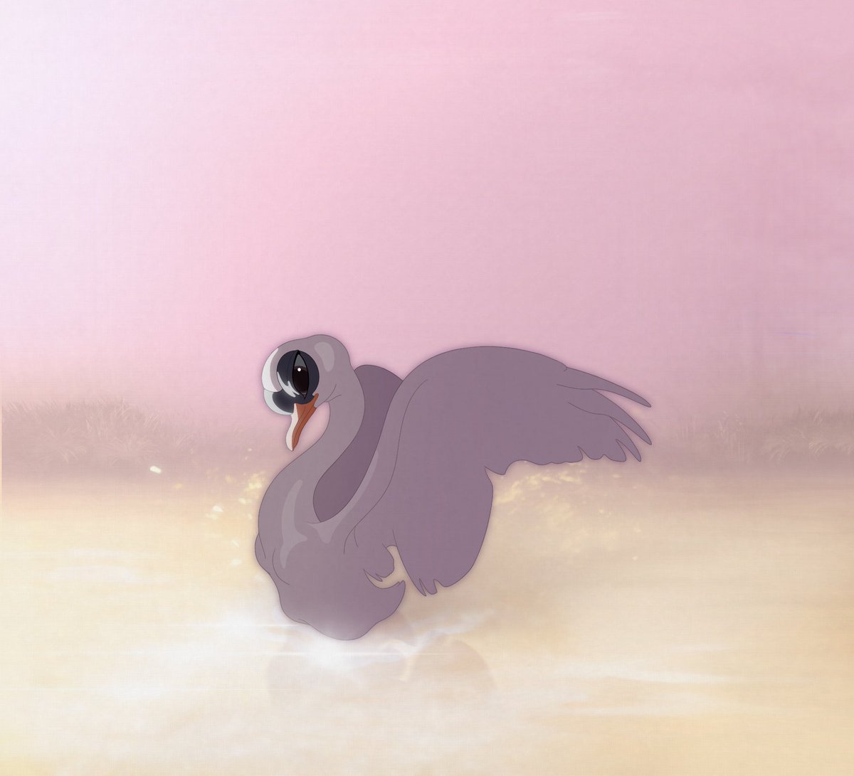 Aurora #swan #cygne #procreate #wildlife #dessindujour #illustrationoftheday #animaldrawing