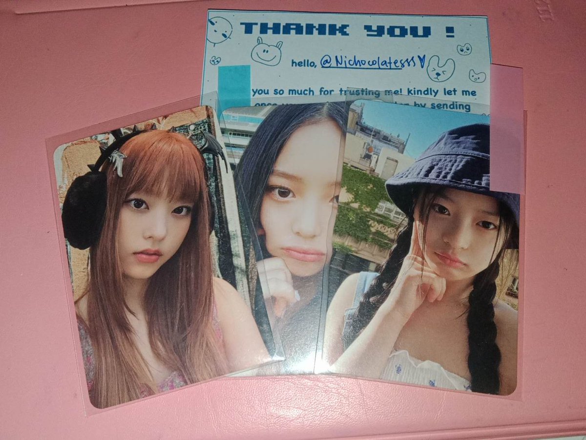 shixi0110's tweet photo. ✧˖° #Shion_mails ★⋆。˚༘⋆
hi @jinlovercart ! Hanni nd haerin arrived safely >< tysm for the hassle free transaction !
♡⸝⸝ #pat_salamat https://t.co/5rxi9NXT5S