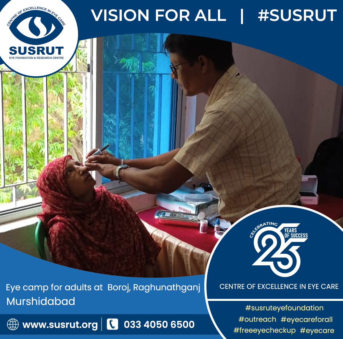 susruteyehosp's tweet photo. Eye Camp for Adults at Boroj, Raghunathganj, Murshidabad & Utter Taldi canning 2, South 24 parganas West Bengal
https://t.co/UCXa7snRqs
.
.
.
#GreenVisionCentre #SusrutEyeFoundation #EyeCareYouDeserve #EyeExperts #RuralBengal #HealthyEyes #EyeCareService #CommunityOutreach https://t.co/uQqpy4YJfC
