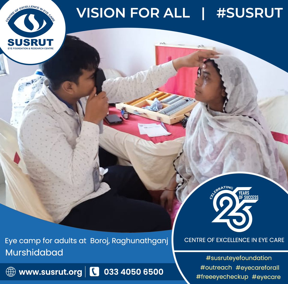 susruteyehosp's tweet photo. Eye Camp for Adults at Boroj, Raghunathganj, Murshidabad & Utter Taldi canning 2, South 24 parganas West Bengal
https://t.co/UCXa7snRqs
.
.
.
#GreenVisionCentre #SusrutEyeFoundation #EyeCareYouDeserve #EyeExperts #RuralBengal #HealthyEyes #EyeCareService #CommunityOutreach https://t.co/uQqpy4YJfC