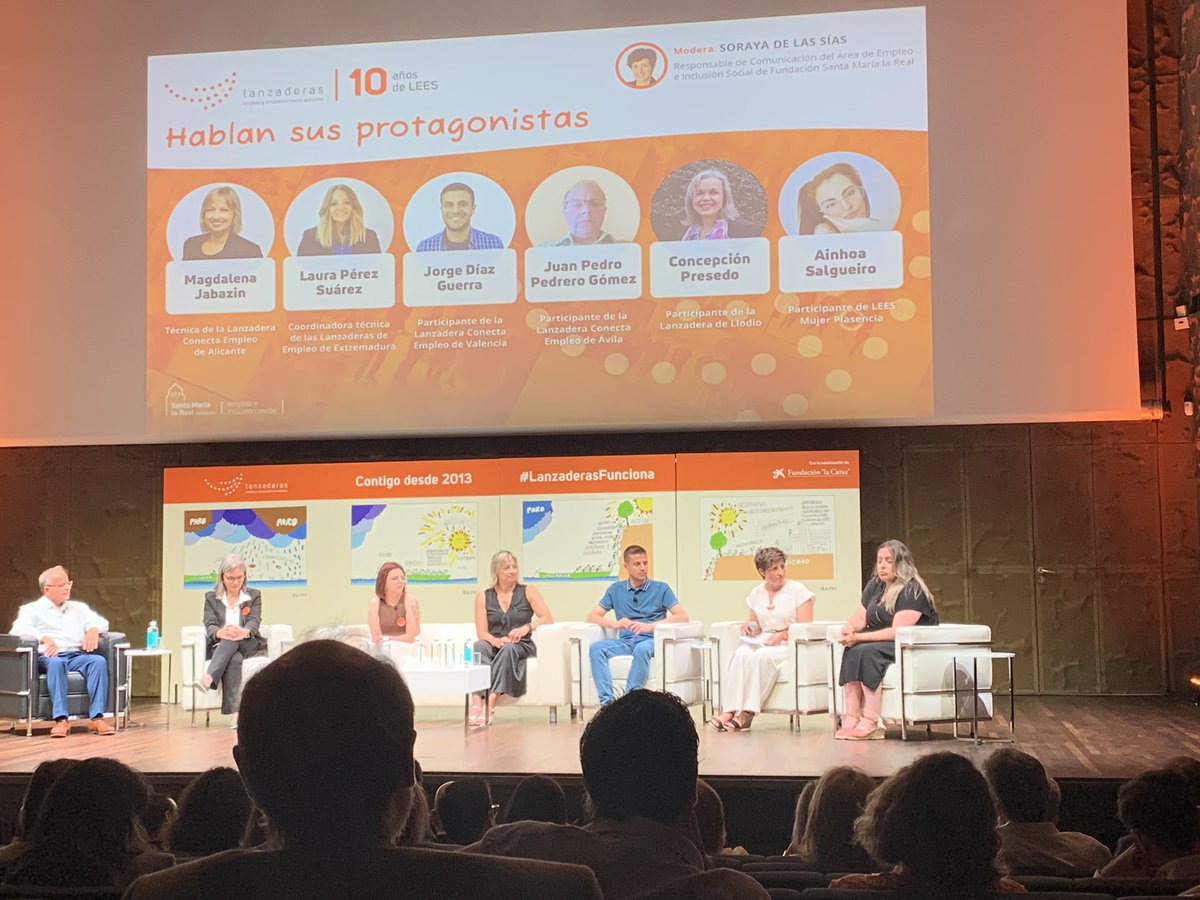 👥🗨️Damos paso a la #MesaDeExperiencias, con las #TécnicasDeEmpleo <a href="/jabazin/">Magdalena Jabazin</a> y Laura Péez, junto a varias personas #Participantes 👥 para hablar de sus #HistoriasDeÉxito y cómo ha cambiado su #BúsquedaDeEmpleo y su vida, tanto profesional 🔝 como personal #10AñosDeLanzaderas