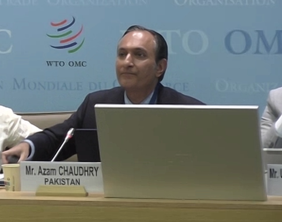 Dean #LahoreSchoolofEconomics Dr Azam Chaudhry presenting Curating and co-designing courses for stakeholders and discussing current state of Pakistan Economy at @WTO Chairs Programme Annual Conference @mujtaba_piracha, @FinMinistryPak, @mincompk, @naveedqamarmna, @betterpakistan