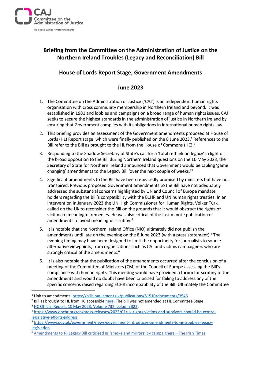 Human Rights Consortium NI on Twitter "RT CAJNi CAJ's latest