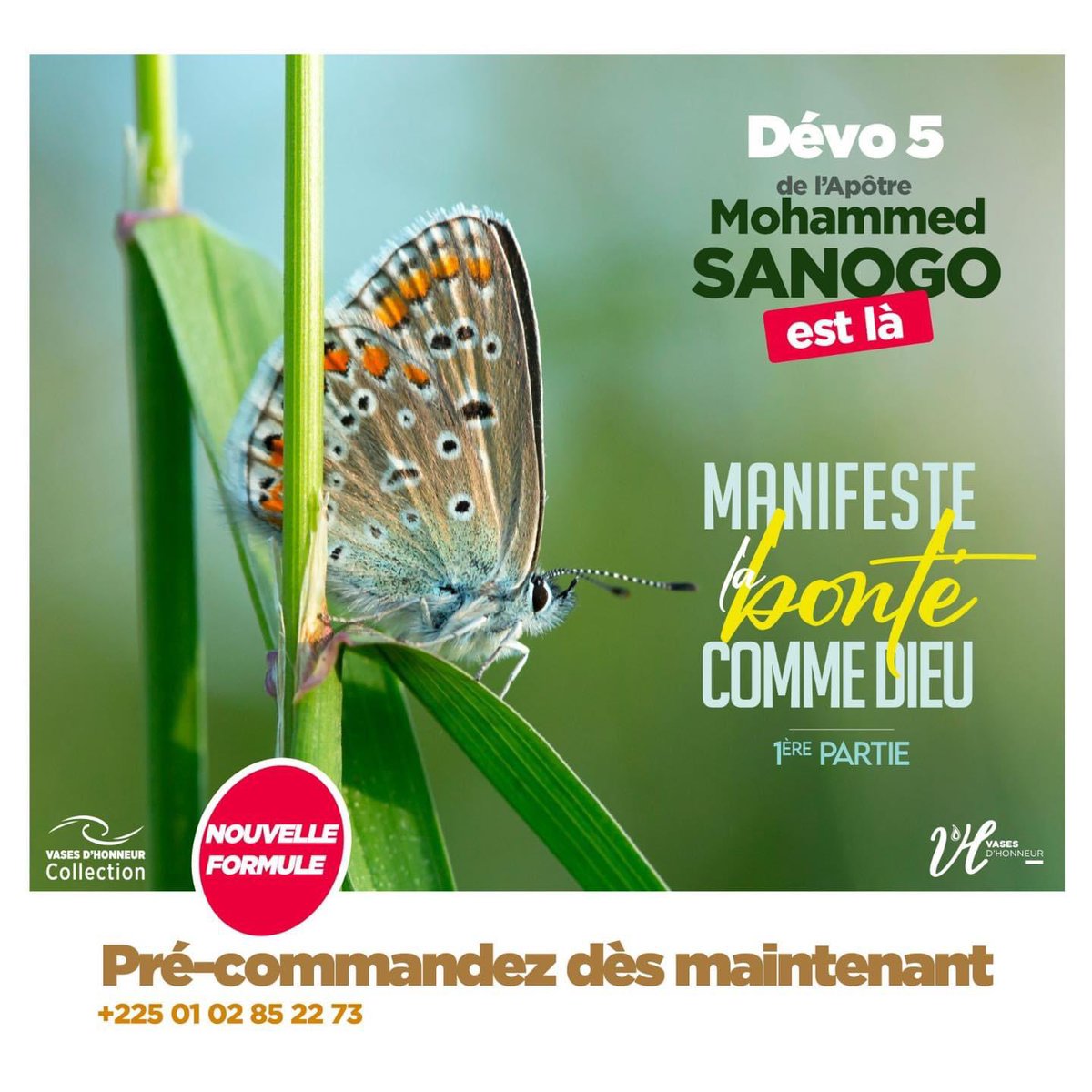 vasesdhonneur's tweet photo. Vous pouvez dès à présent précommander votre nouveau Devo 🤩.
Vous voulez savoir comment manifester la bonté selon Dieu pour vous aider à dominer ?
Réservez votre Devo 5 nouvelle formule dès maintenant via le lien :
👉🏽 https://t.co/gks5DLpCpd
#mohammedsanogo #devo5 #bontedivine https://t.co/xu6oKQrwv6