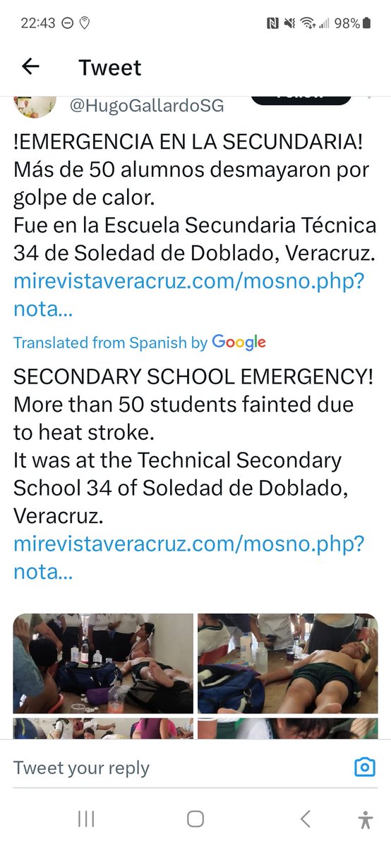 @US_Stormwatch It's been really hot in Xalapa which Temps are in the mid 90°F. Usually it's only 75°-80°F We have some people in this city that have gone days ,weeks without running water and or power.